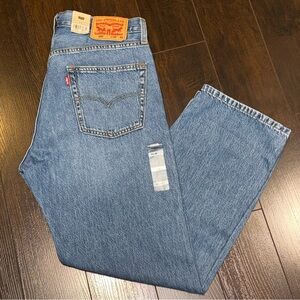 NWT! Levis 555 Relaxed Straight Fit Lightweight Blue Jeans Men's Size 33x30